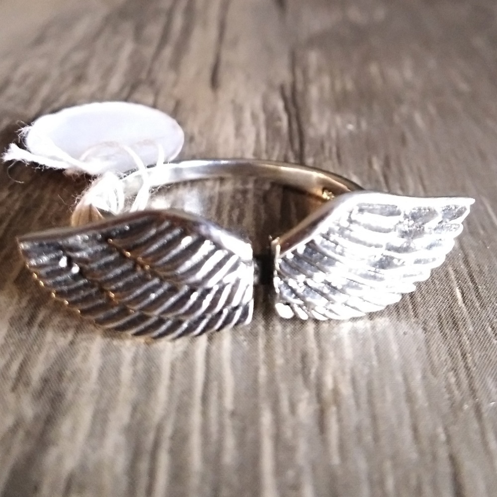 Sterling Silver wings ring size 9